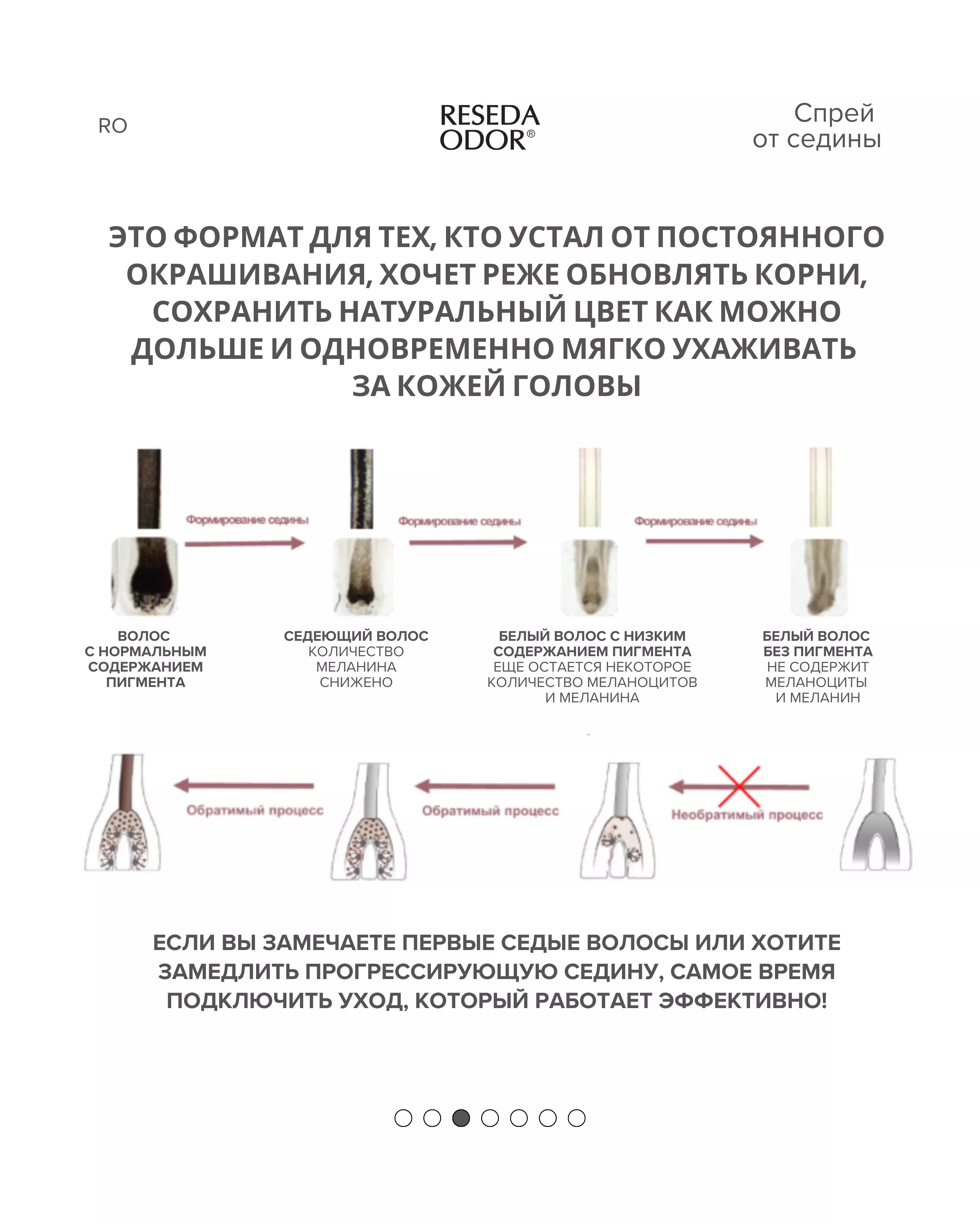Спрей от седины. Anti-Grey Hair ResedaOdor - resedaodor.com