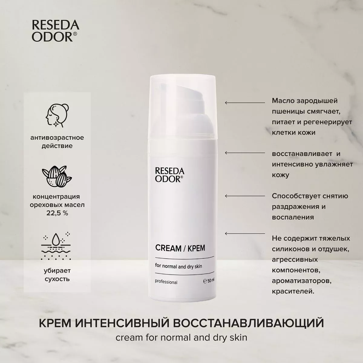 Крем интенсивный восстанавливающий NMF. Intensive Regenerating Cream NMF - resedaodor.com